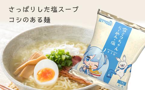 【新千歳空港限定：雪ミク】雪ミクちゃん＊ラーメン(塩味)20食セット