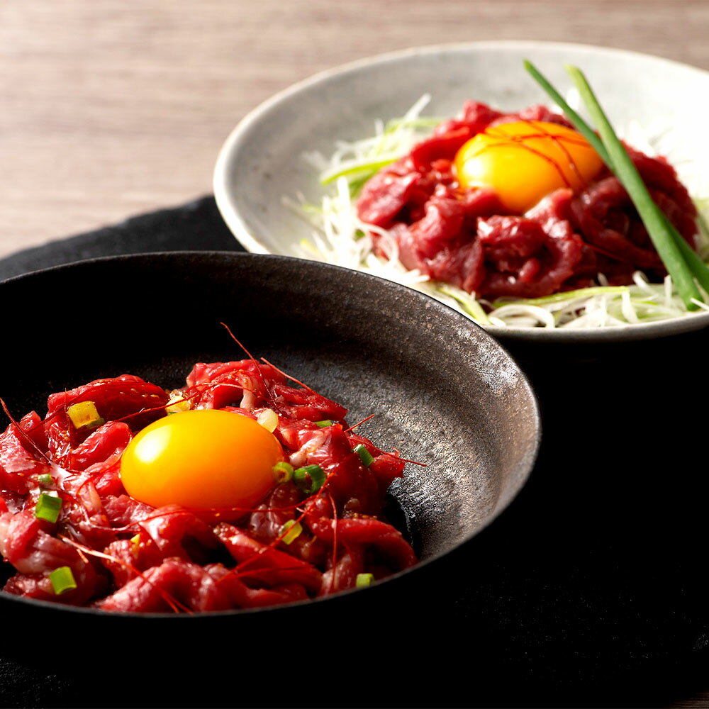 【ふるさと納税】熊本特産 馬刺し ユッケ 食べ比べ セット 各50g 計250g 3種 タレ 生姜付き 馬刺しユッケ ネギトロ 馬刺 馬肉 肉 お肉 ご飯のお供 おつまみ お取り寄せ グルメ 冷凍 九州 熊本県 高森町 送料無料