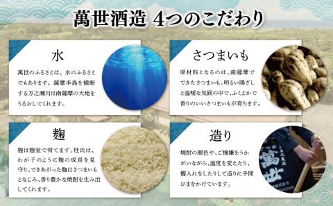【萬世酒造】限定酒 薩摩萬世500ml（薩摩切子ボトル入り）