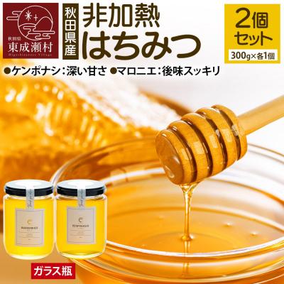 ふるさと納税 東成瀬村 はちみつ2個セット(マロニエ・ケンポナシ ガラスびん)|07_bct-050201a
