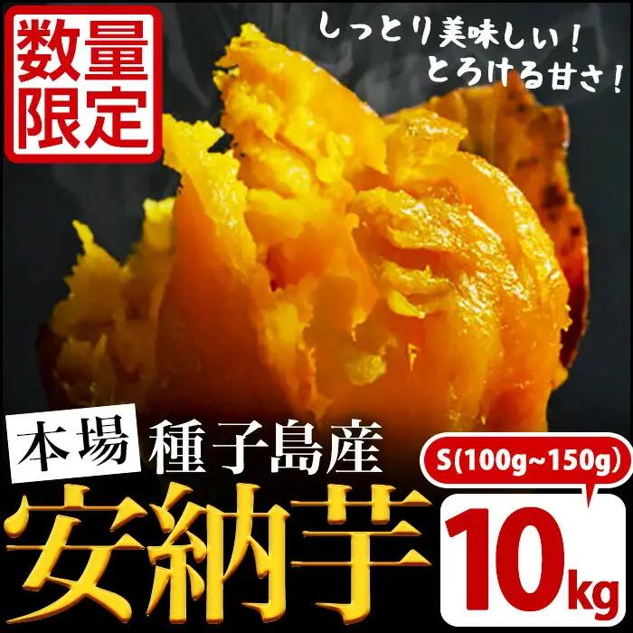 数量限定！種子島産 安納芋 Sサイズ・10kg 紅 さつまいも 【JA種子屋久】n230