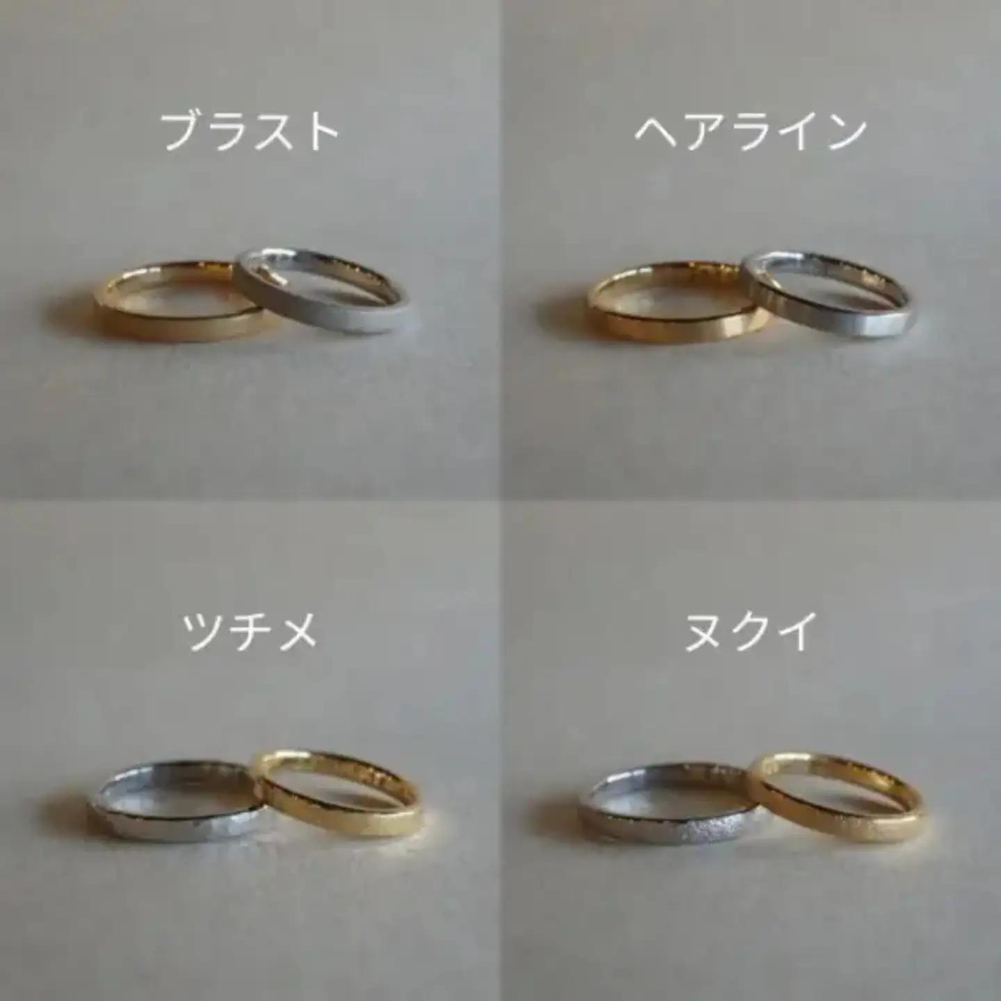 プラチナ（Pt950）手作りリング　リング幅：ダブルワイド [GR-108-04]