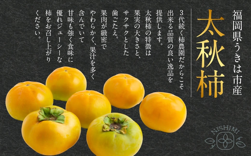 【先行予約】 西見柿農園 太秋柿 9玉から12玉 （約5kg）