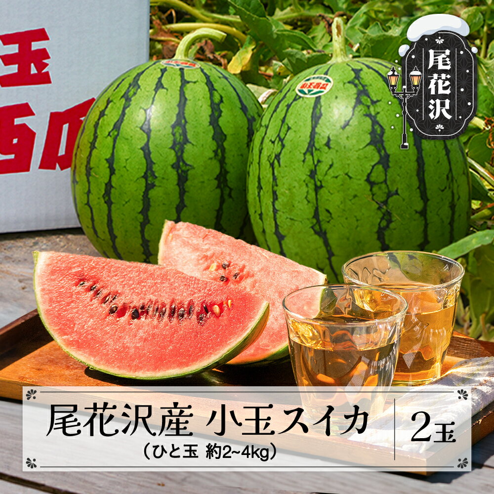 【ふるさと納税】尾花沢産小玉スイカ 約2〜4kg×2玉 7月中旬〜8月上旬頃発送 令和7年産 2025年産 尾花沢スイカ すいか 西瓜 送料無料 観光物産 山形県 尾花沢市※沖縄・離島への配送不可