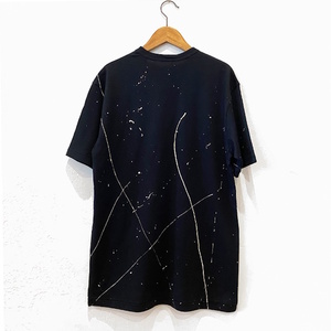 手描きTシャツ calm カーム オリジナル 黒 フリーサイズ ユニセックス【受注制作】