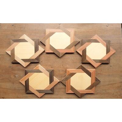 ふるさと納税 能代市 秋田杉の組子コースター 5個セット[No.5335-1689] |  | 03