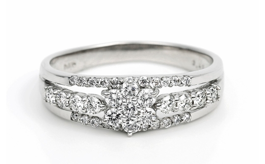 プラチナ ダイヤ リング 0.45CT R3363DI-P NSAN008-17_5