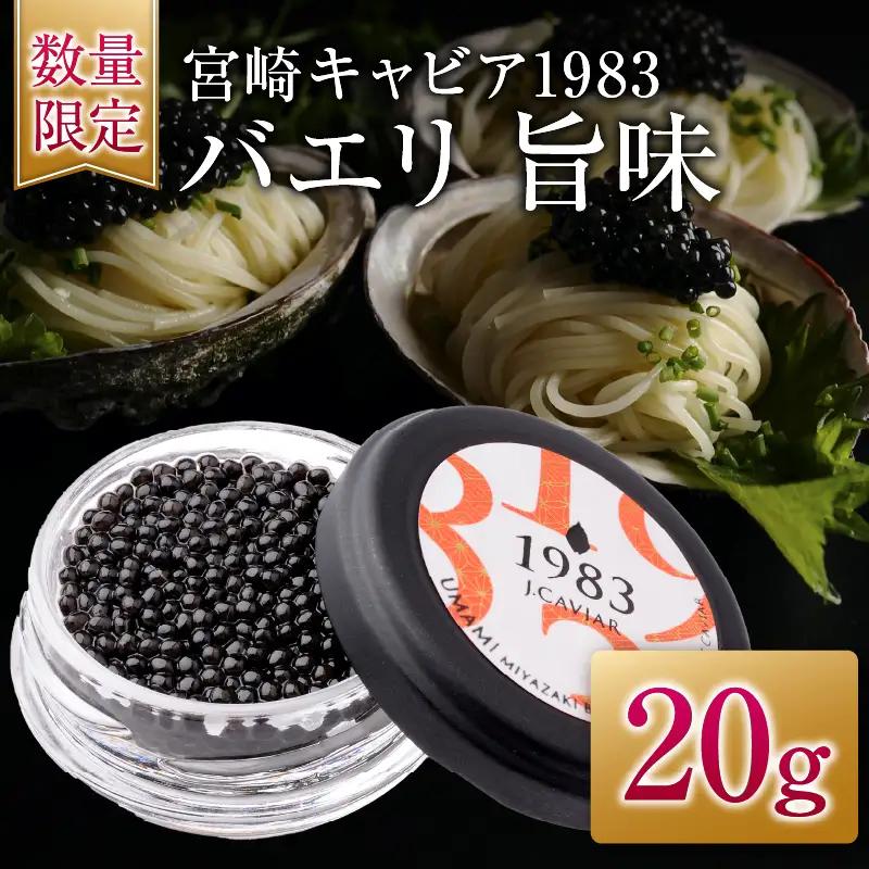 宮崎キャビア1983 バエリ 旨味 20g 魚卵 魚介 キャビア 国産_GE13-25