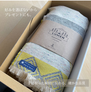 【一生もの】新潟・見附の肉厚ジャガード織りブランケット イエロー ジャガード 丈夫 厚め 織物 丸洗い可 インテリア おしゃれ 日本製 贈り物 祝い 誕生日 卒業 プレゼント ギフト クリスマス 新潟