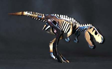 恐竜 鉄製 オブジェ ティラノサウルス S model