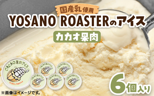 カカオ果肉入りアイス　6個入　バニラアイスと甘酸っぱい果肉が相性バツグンのアイスクリーム【配送不可地域：離島】
