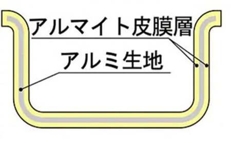 鍋 ガス火用 プロセレクト 浅型 片手鍋 27cm 蓋 蓋付き アルミ鍋 アルマイト加工 ロングハンドル 北陸アルミ 北陸アルミニウム 日本製 調理器具 キッチン用品 日用品 富山県 キッチン雑貨 使