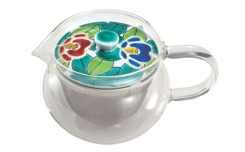 九谷焼 九谷和ポットNAGOMI POT・色絵椿