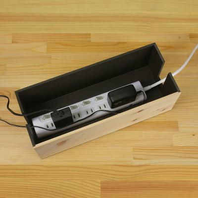 ふるさと納税 和歌山市 ひのき張り ケーブルボックス L 煩雑になってしまうケーブル類をスマートに収納 |  | 03