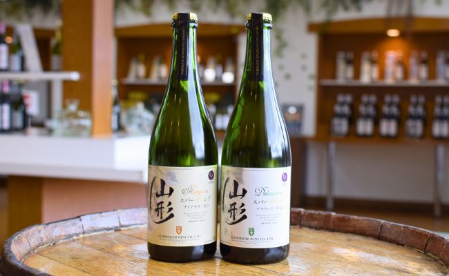 山形 スパークリングワイン 甘口 辛口 2本 750ml 朝日町ワイン ワインセット ギフト 飲み比べ パーティー お祝い 誕生日 ワイン 詰合せ