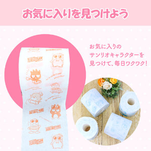 トイレットペーパー I LOVE サンリオキャラクターズ ダブル 30m×24ロール  高知県土佐市 【ハヤシ商事株式会社】 [BQAD009]