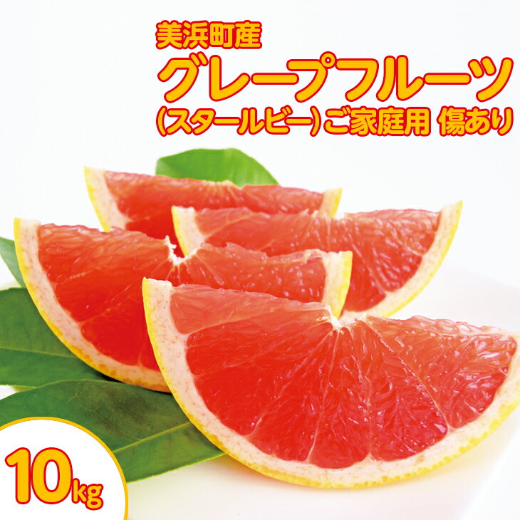 【ふるさと納税】美浜町産グレープフルーツ（スタールビー）　ご家庭用　傷あり　約10kg ※2026年5月上旬～7月上旬頃に順次発送予定