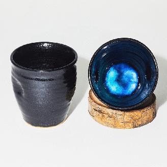 AK-36 【請福酒造】泡盛15年古酒と石垣焼酒器セット