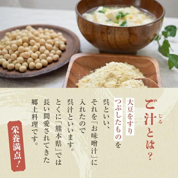 元祖！『ご汁の素』10袋セット 【熊本県産大豆使用】【株式会社 れんげ・カンパニー】[ZAX001]