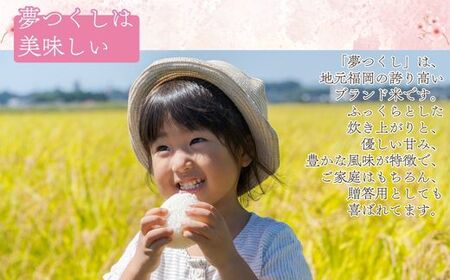 【先行予約】数量限定〈令和7年産〉福岡県産米 「夢つくし」 20kg 新米 [SM003-1] 【福岡県須恵町】