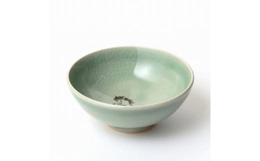 
            大堀相馬焼 松永窯 飯碗 青磁色(小)
          