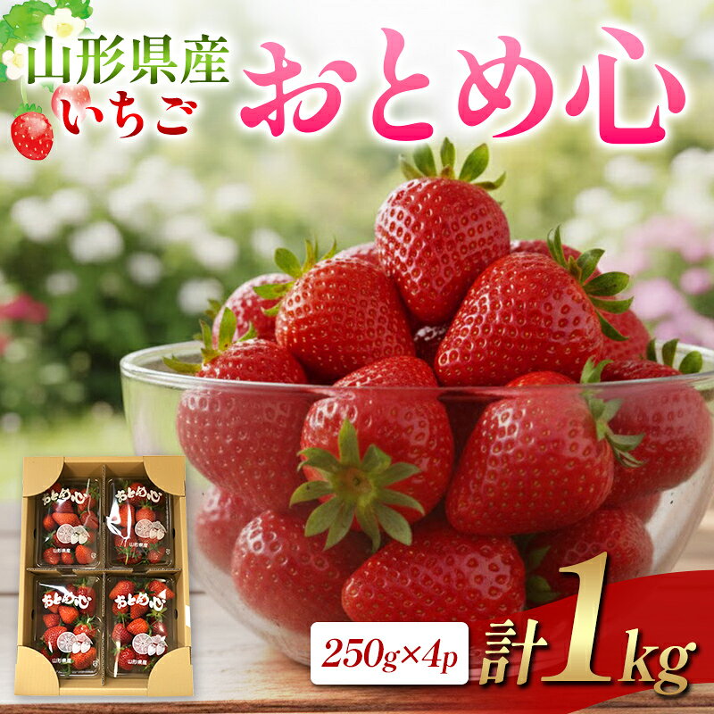 【ふるさと納税】 【2027年先行予約】山形県産 いちご・おとめ心 250g×4P FSY-2845