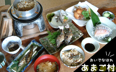 あまご満足膳 御料理コースA 1名様 〈丹波市〉 あまご 川魚料理