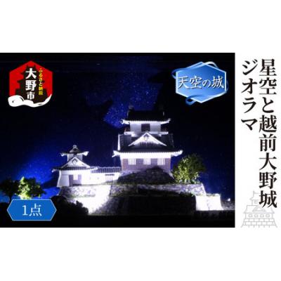 ふるさと納税 大野市 星空と越前大野城 ジオラマ