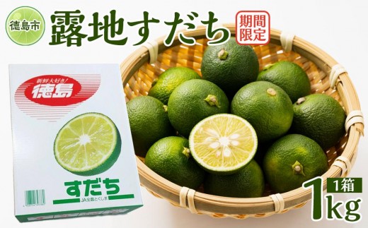 ★レビューキャンペーン対象★【期間限定】露地すだち 1箱（1kg）