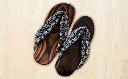 【選べるサイズ】日田下駄杉 (ビーチ) 2色2足セット　日田市 / 月隈木履工業所　日田杉 外履き サンダル[ARBJ015]