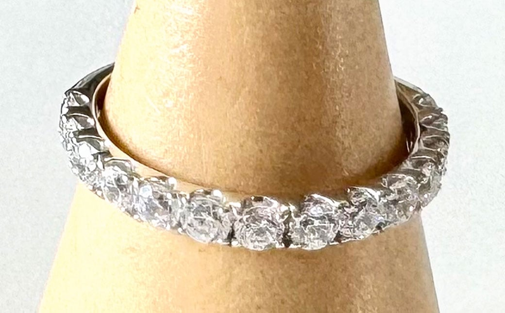 プラチナダイヤモンドリング ハーフエタニティーリング 1.00カラット 【AW-833/0009】