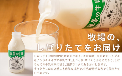 【定期12ヶ月】風景の牛乳 500ml ×8 SKB082