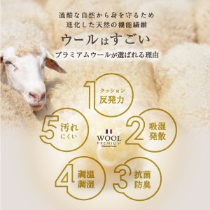 羊毛（ウール）100% 敷布団 シングルロング 100cm×210cm