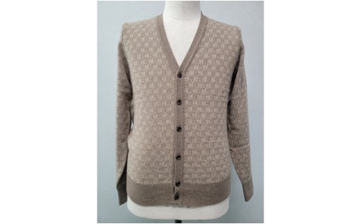 
                  MKMT2301　MEN’S　地柄配色カーディガン ブラウン/Lサイズ ニット ファッション おしゃれ 日本製 秋 冬 プレゼント ギフト MKブランド
                