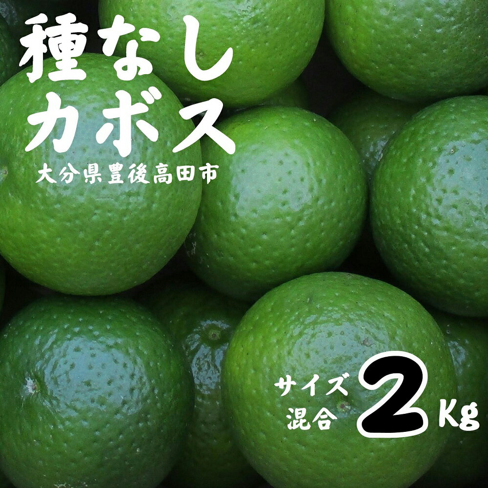 【ふるさと納税】先行予約 種なし カボス 2kg サイズ 混合 かぼす 鍋物 肉料理 魚料理 送料無料