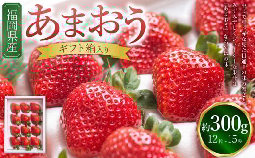 福岡県産あまおう ギフト箱 12-15粒 いちご 苺 イチゴ くだもの 果物 フルーツ 冷蔵 【2025年12月上旬～2026年3月下旬発送予定】