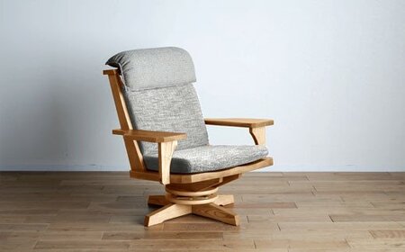 【開梱・設置】１Pソファ　極ワザ　パーソナルチェア　両肘TN／CR-BEヘッドレスト付き　ナチュラル　AL095