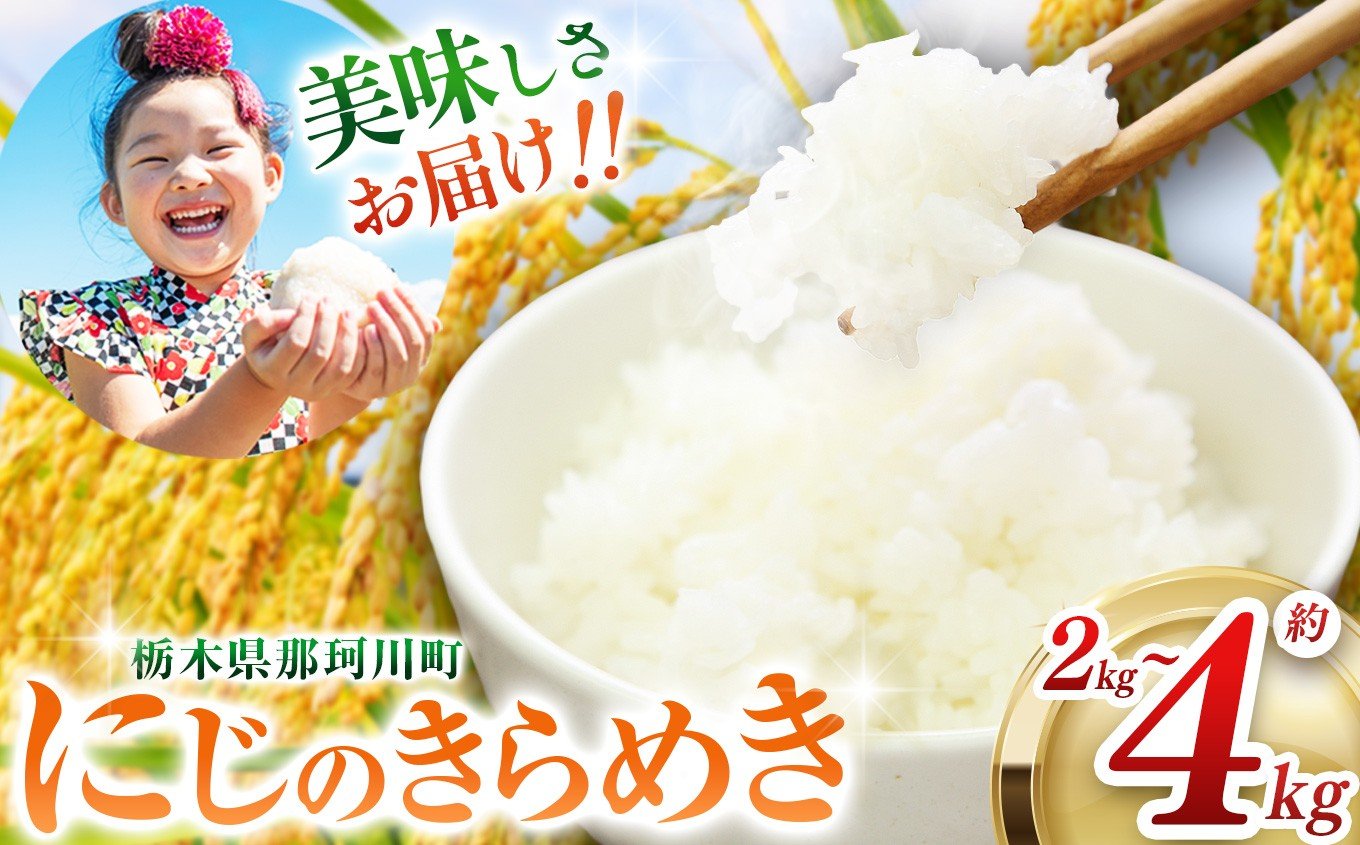 
                  那珂川町産にじのきらめき 選べる内容量 約 2kg ~ 約 4kg | 選べる お米 米 栃木米 和 にじのきらめき 食品 ご飯 おにぎり 内容量 お米 栃木県 那珂川町 送料無料
                