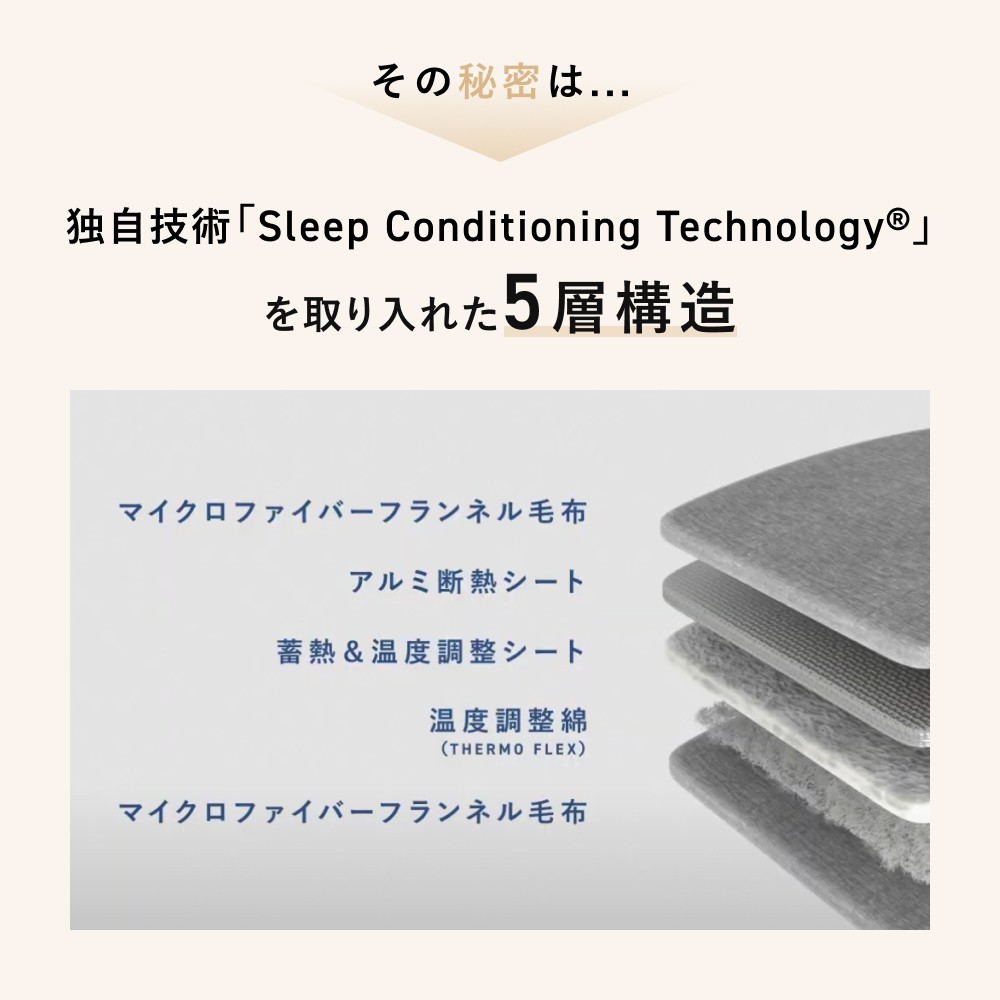 《セミダブル》TENTIAL BAKUNE 掛け布団 ウォーム グレー