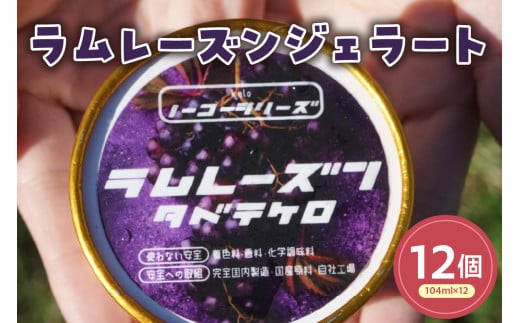 ラムレーズンジェラート(104ml)〔12個入り〕 レーズン アイス スイーツ 洋菓子 お菓子 デザート 贈答 贈り物 ギフト プレゼント お取り寄せ 送料無料 山形県 米沢市