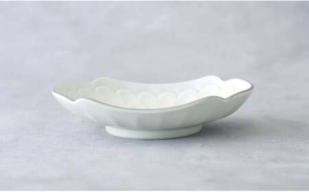 【アウトレット 訳アリ】有田焼 渕プラチナ 楕円皿 2枚 セット 【貝山窯】食器 器 うつわ 取皿 銀 数量限定 A22-64
