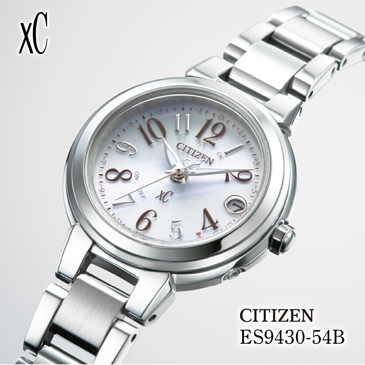 【ふるさと納税】CITIZEN xC basic collection ES9430-54B | シチズン citizen クロスシー 腕時計 時計 正規品 レディース ビジネス スーツ カジュアル フォーマル 贈答 贈答用 ギフト プレゼント 母の日 国内製造 国産 電波 ソーラー ステンレス 防水 埼玉県 所沢市