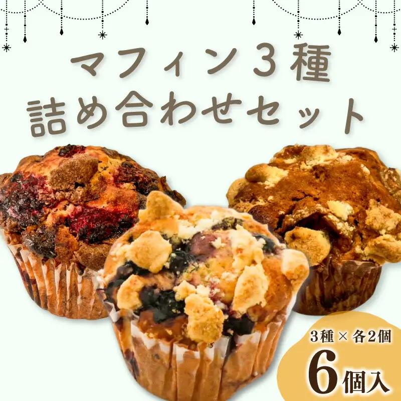 マフィン 3種 計6個セット 焼き菓子 マフィン マフィン マフィン マフィン