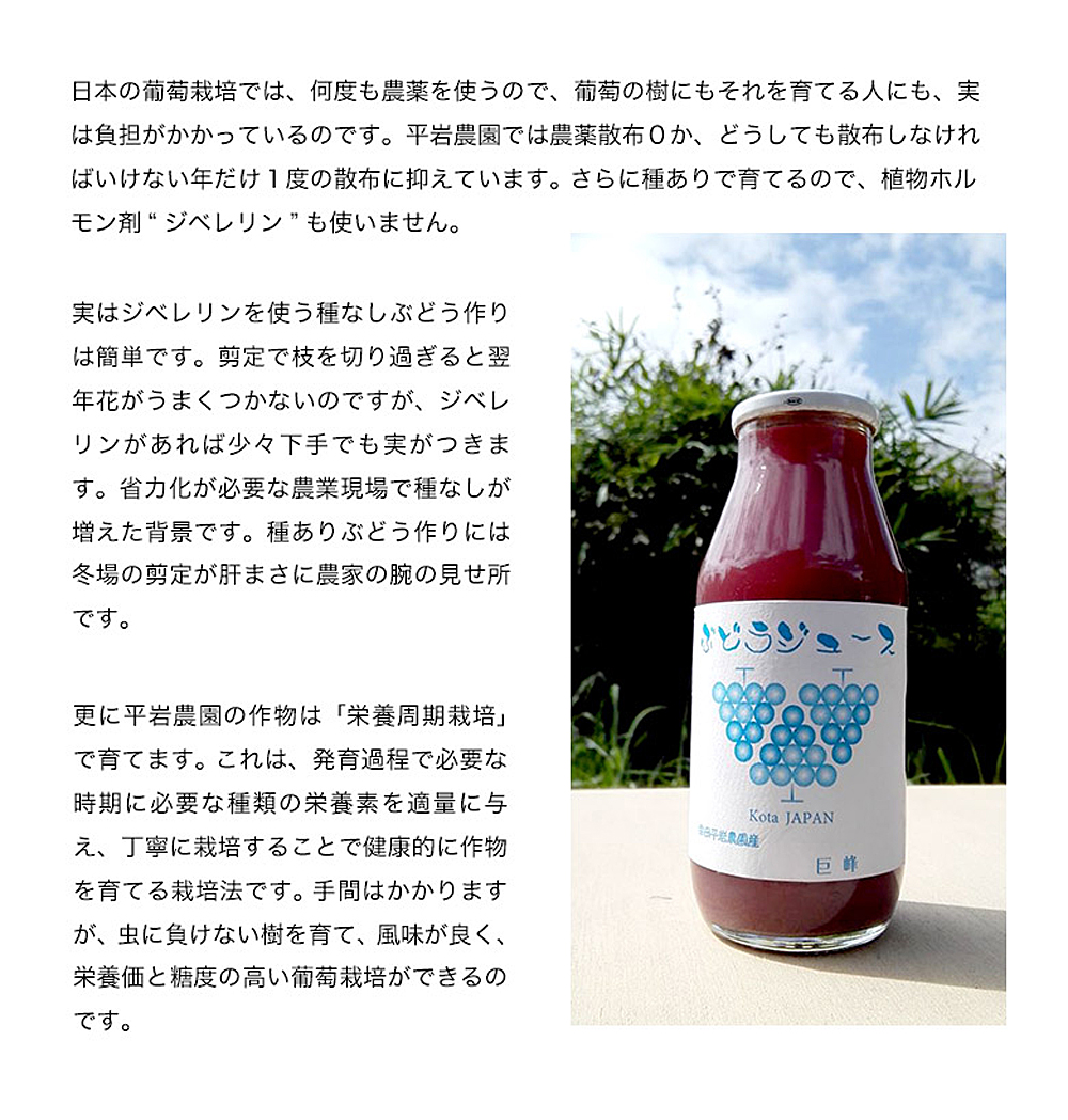 【New】幸田町産 ぶどう使用(無添加、無糖、無加水)100％ ジュース 多種類 6本詰め合わせ ぶどうジュース_イメージ4