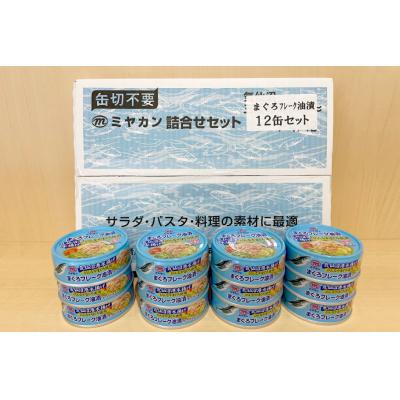 ふるさと納税 気仙沼市 缶詰 気仙沼港水揚げ まぐろフレーク油漬 75g ×12缶 20565677 ◎ |  | 03