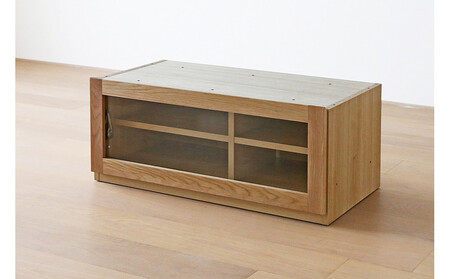 【開梱設置】高野木工 ASTER SET4 アスター 120TV天板 + 90TVガラス扉 + 30TVチェスト オーク【10年保証】