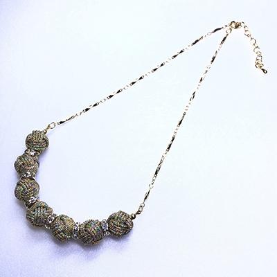 ふるさと納税 伊賀市 組紐ネックレス 　ロンデル　八千代金　伊賀市 |  | 01