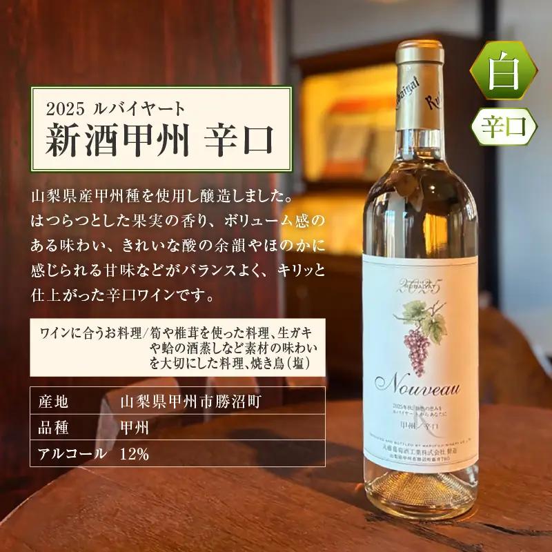 ワイン 丸藤葡萄酒が贈る旬の味わい『新酒マスカットベーリーA』『新酒甲州辛口』新酒ワイン2本セット（MF）B17-790
