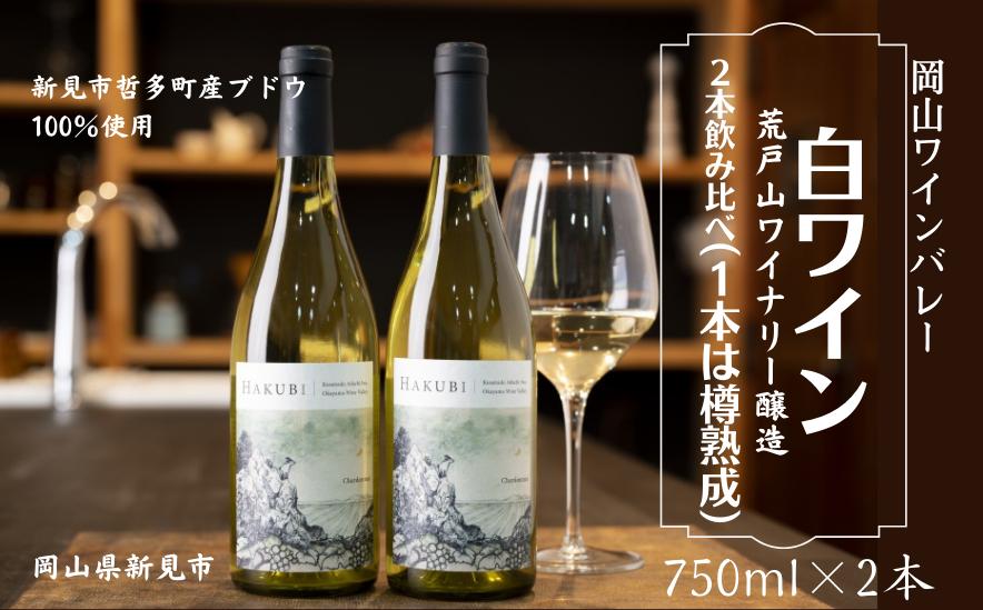 
岡山ワインバレー 白ワイン 2本飲み比べセット 荒戸山ワイナリー醸造 750ml
