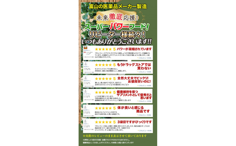 ブロッコリースプラウト サプリメント 約4ヶ月分 宝蔵メディカル